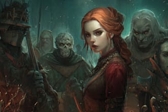 fantasy horror and fantasy horror character