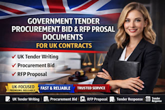 write government tender, procurement bid and rfp proposal documents