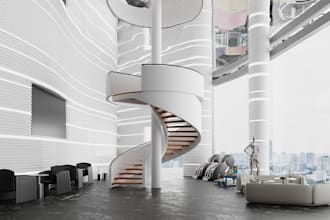 do 3d staircase design, handrail staircase design for you home autocad
