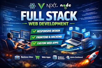 develop full stack website with mern stack