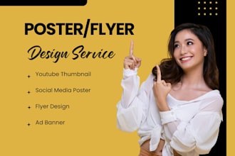 design modern promotional flyer and poster