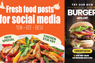 design creative food and travel posts