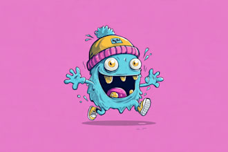 design a cartoon logo character