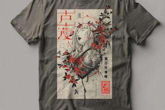 t shirt illustration and t shirt design
