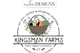 design a fresh vegetable logo for your organic brand