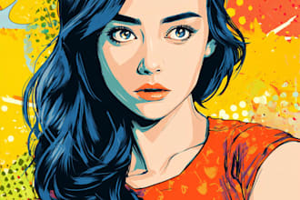 draw a classic and personal pop art portrait