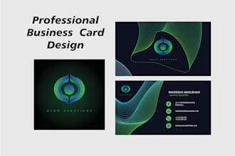 design a modern professional business card