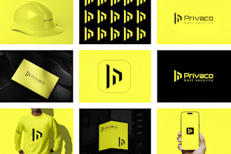 design a modern minimalist negative space logo