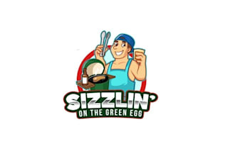 design a modern character cooking logo