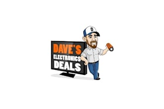 create a creative and unique electronics outlet logo