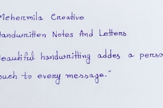 write neat and beautiful handwritten notes