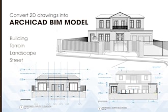 convert 2d drawings into archicad bim model