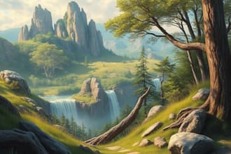 hand paint environment art