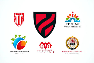 design educational logo for school colleges and university