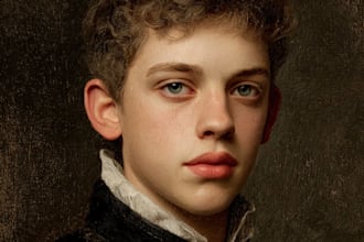 do renaissance art oil painting digital portrait