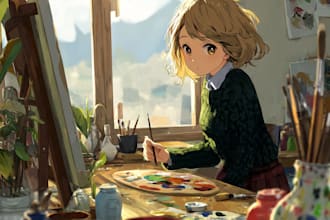 draw fast anime art, illustrations and fan art