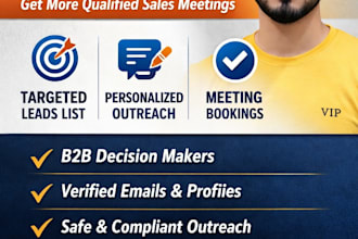 book b2b meetings through linkedin outreach, lead generation