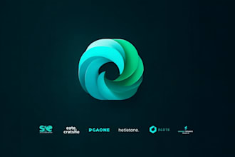 create modern timeless tech, startup, saas, software, app, website logo design