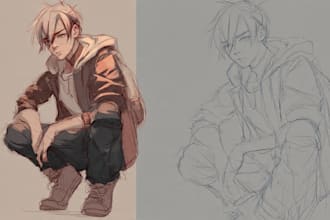 sketch you anime sketch art