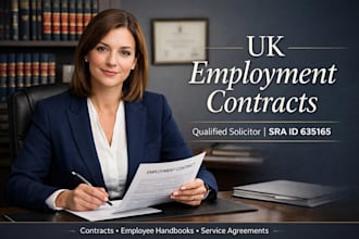 be UK employment lawyer to draft contracts and staff handbooks as a solicitor