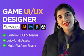 design professional game ui ux for mobile and pc