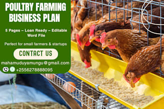 write a practical poultry business plan for small businesses