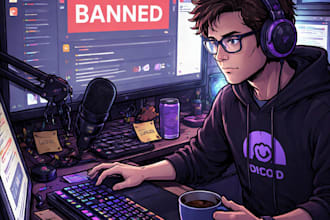 be your professional discord moderator and community manager
