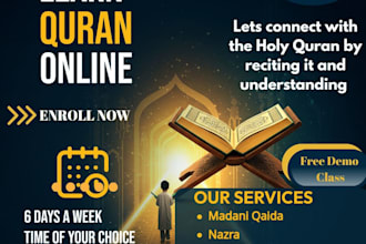 teach online quran in  english and urdu