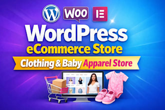 create a high converting clothing and baby apparel woocommerce store