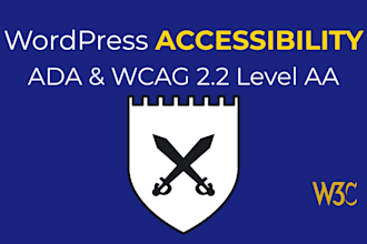 perform website accessibility optimization for wcag21 ada compliant