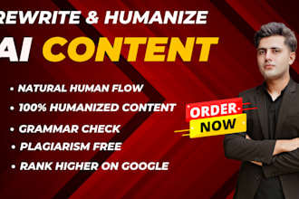 edit and rewrite ai content to sound human