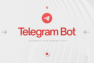 build telegram bot for you