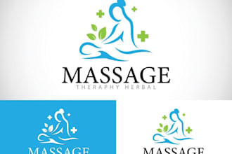 design massage therapy wellness spa skin care yoga logo