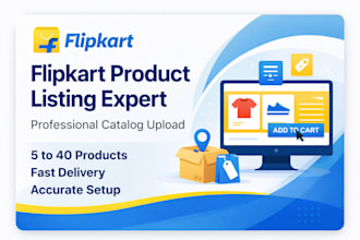 be your flipkart product listing and catalog expert