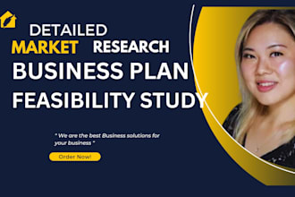 do investor ready market research, business plan, and feasibility study reports