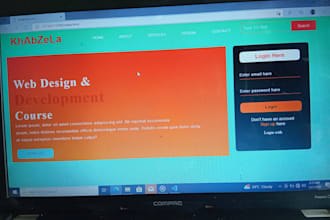 create a landing page using html and css
