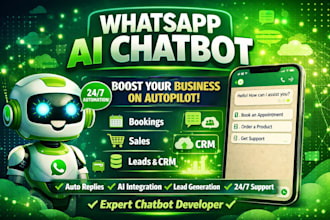design a smart whatsapp ai bot for 24 7 customer support
