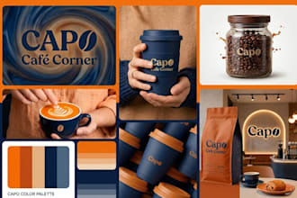 design modern logo and full brand identity kit with professional brand guideline