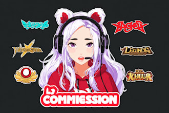 make or redesign logo for vtuber and streamer