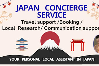 be your personal japan concierge for travel and bookings