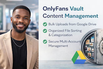 upload of content and organize your onlyfans content in vault