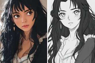 draw a manga character design