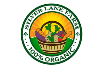 design landscape wood natural organic garden logo with brand