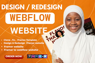design and develop responsive webflow website