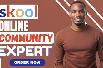 setup skool online community, skool online course, skool community manager