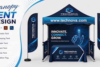 design canopy tents, feather flags and table covers
