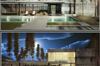 do exterior and interior design with 3d realistic rendering