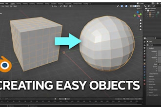 create an 3d easy object for u