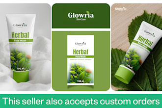 do product label design, pouch label and box bottle packaging