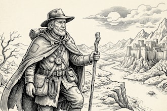 draw creative illustration, pen, ink sketch for any purpose